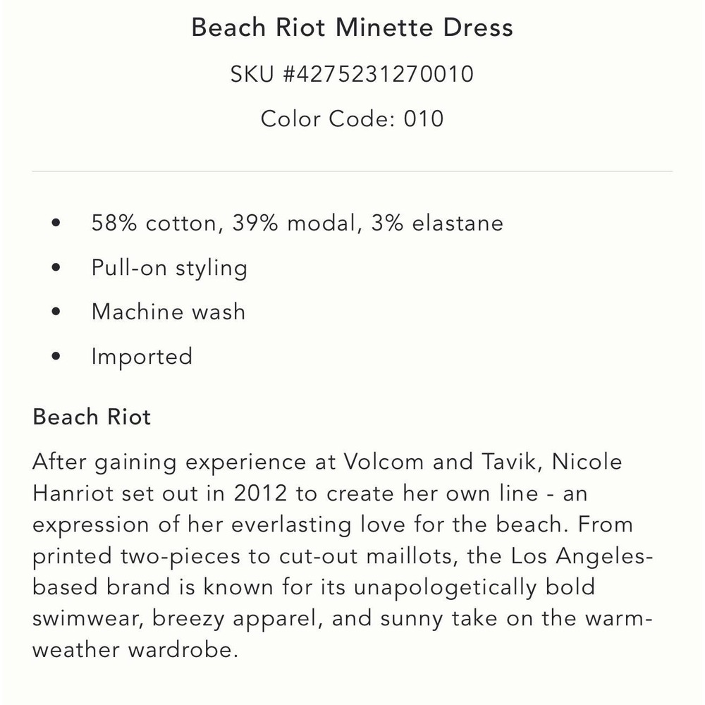 ANTHROPOLOGIE BEACH RIOT Women's New LARGE Minette Dress White Blue Polo Pleated - Picture 13 of 13